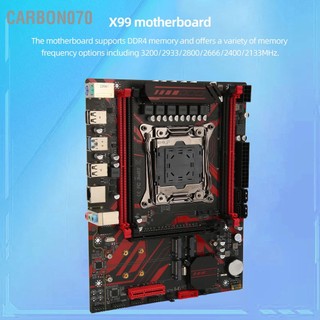 Carbon070 Bo mạch chủ X99 LGA 2011 V3 với RTL8111G Gigabit LAN 4 kênh DDR4 Dual M.2 Khe cắm Micro ATX