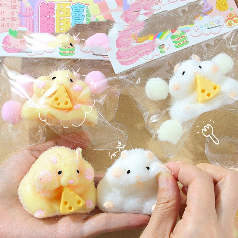 Mềm Đồ Chơi Chuột hamster Cao Su Giảm Căng Thẳng