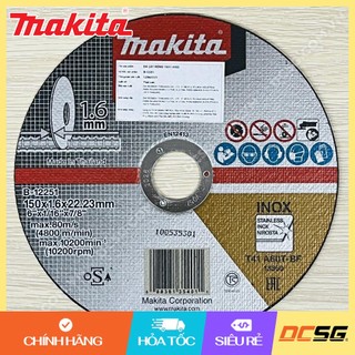 Đá cắt mỏng cho inox 150x1.6x22.23mm t41 a60t-bf makita b-12251 | dcsg