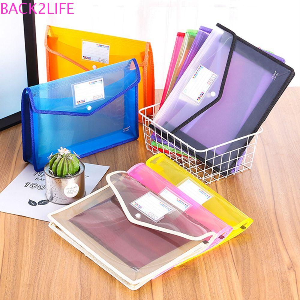 Back2 Bìa Đựng Tài Liệu Khổ a4 Bằng Nhựa Trong Suốt Chống Thấm Nước