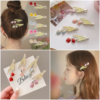 Kẹp TóC HìNh Hoa tulip ThờI Trang Cho Nữ