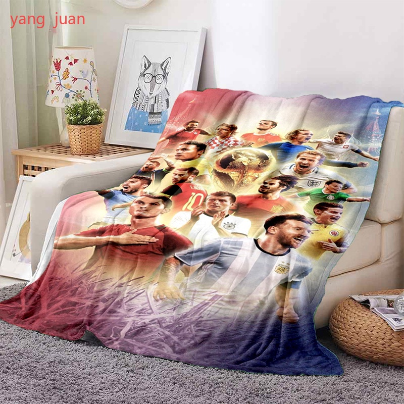 Fifa world cup lionel messi Chăn Trải Giường / sofa Mỏng Mềm In Họa Tiết Tùy Chỉnh a23