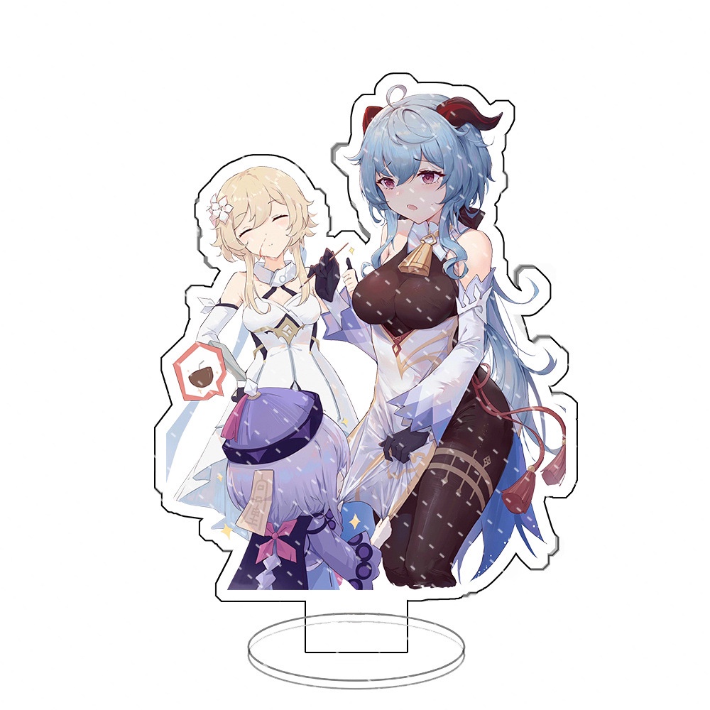 Genshin Thường Vụ Thẻ Acrylic Hoạt Hình Đồ Trang Trí Đứng Trò Chơi Thẻ Ngoại Vi Đồ Trang Trí Yae Ayato Quả Óc Chó Trái T