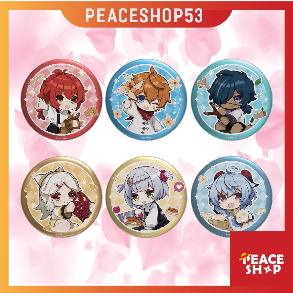 Huy hiệu Genshin Impact Lấp Lánh Huy Hiệu Game Genshin Impact Phụ Kiện Anime Manga Ver 8 HH10