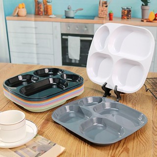 Mới Đĩa Chia Bốn Ngăn Đựng Thức Ăn 211 Giảm Cân Cho BéĐĩa chia mới Thực phẩm Lớp bốn tấm lưới Đĩa ăn tối Đĩa chia đĩa 211 Đĩa cơm Đĩa giảm cân Đĩa giảm béo Đĩa ăn cho trẻ em Bộ đồ ăn một người