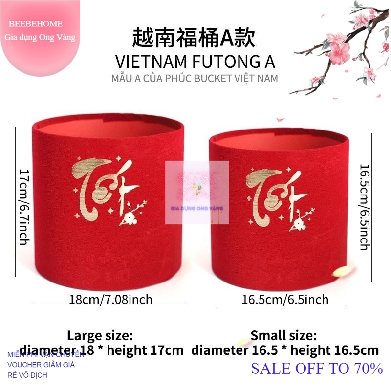 Trụ Nhung Cắm Hoa Chữ Việt 6 Mẫu Tết, Phúc, Lộc, Xuân, Phát - Chậu Nhung Cắm Cành Đào Đông Trang Trí Tết