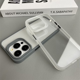 Ốp Điện Thoại Nhựa Cứng Trong Suốt Bề Mặt Nhám Có Túi Khí Sang Trọng Cho iphone 15 pro max 14 13 12 pro max 14 / 15plus