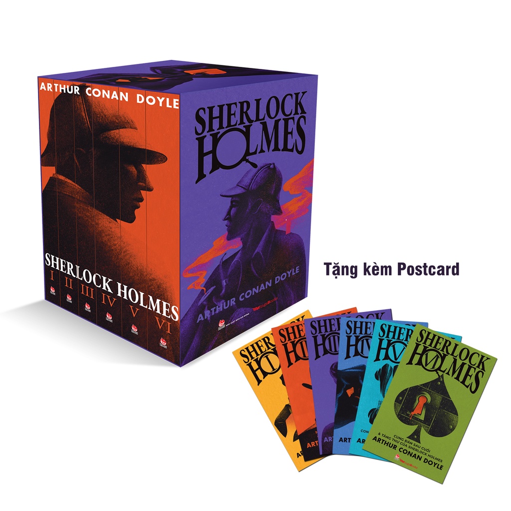 Sách Boxset Sherlock Holmes  - Tặng Kèm 6 Postcard