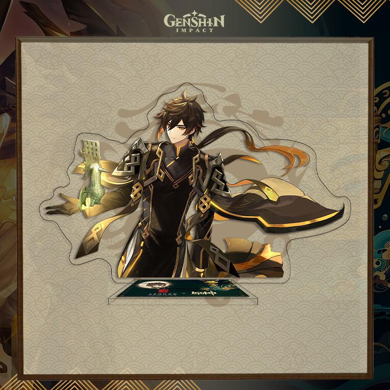 Ere1 Genesin Giá Đỡ Mô Hình Nhân Vật zhongli Hoạt Hình Bằng acrylic Trang Trí Nhà Cửa