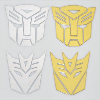 2024 Transformers Nhãn dán kim loại Autobot Decepticon Autobot Optimus Prime Điện thoại di động Vỏ máy tính Anime Nhãn dán kim loại
