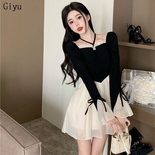 Giyu Chic váy nữ Đầm Body Cho thời váy Phong cách Fashion Korean hàn quốc WLQ23936JV 51Z231223