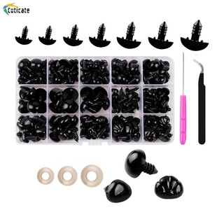 Búp bê mắt búp bê mũi dệt kim gấu động vật búp bê phụ kiện con rối thủ công diy nhãn cầu vít mắt mắt