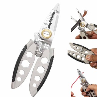 Multifunction wire cutter stripper cable crimper Electrical Stripping Crimping Plier Hand Tool