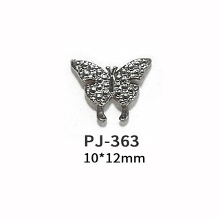 Charm bướm bạc đính móng siêu hot, ,charm nail, charm bướm nail