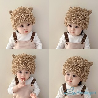 Mũ len đính tóc giả mới cho bé trai & gái sơ sinh