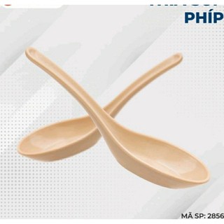 Thìa phíp chịu nhiệt, thìa ăn súp, ăn phở, ăn chè 2 màu đen trắng nhựa việt nhật