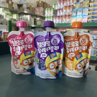 Túi Nước Thạch Trái Cây Pororo Hàn Quốc Nho/ Cam/ Đào 120ml