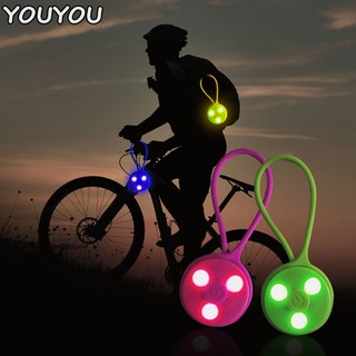Youyou đèn led tín hiệu nhấp nháy gắn ba lô bằng silicone