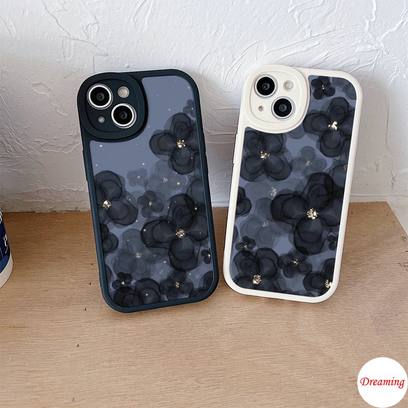 Ốp Điện Thoại Mềm Họa Tiết Hoa Mắt To Cho iPhone 15 14 13 12 11 Pro X XR XS Max SE 2020 6 6S 7 8 Plu