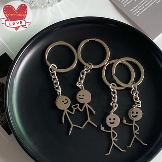 Móc khóa hình ngón tay giữa trái tim dễ thương vui nhộn cho cặp đôi