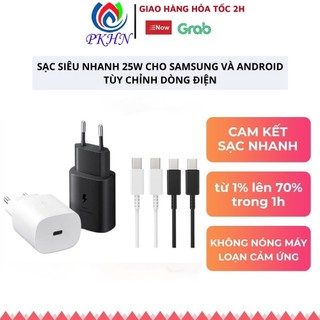Bộ Sạc Nhanh SS 25w Type C to Type C,Cho Note 10,Note 20, A70, A71, A80, A90, S20, S20+ S20, S10, S9, S8-PKHN