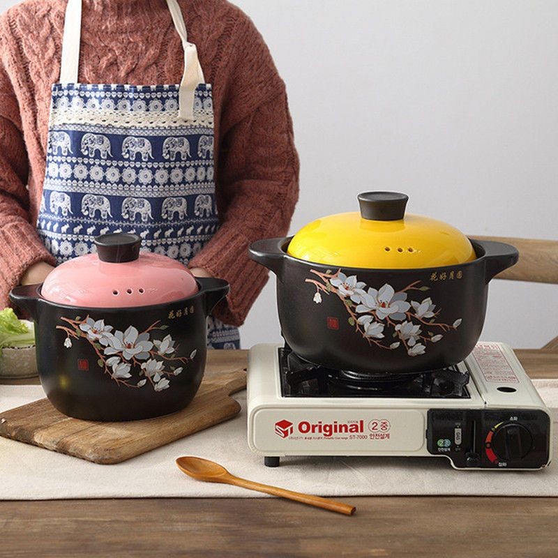 Casserole induction cooker household soup stew pot ceramic soup pot open flame porridge rice househo