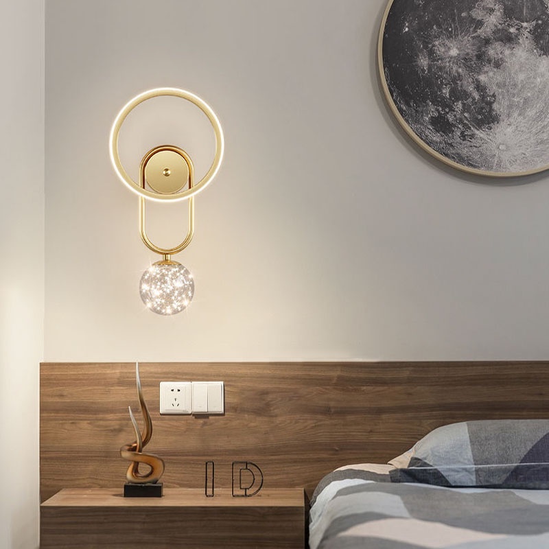 IKEE Đèn led Gắn Tường Trang Trí Phòng Khách / Phòng Ngủ Phong Cách Bắc Âu