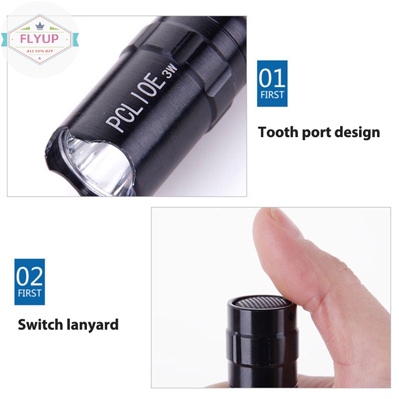 Flyup Đèn Pin led mini Chống Thấm Nước Có Thể Phóng To Cho hung camp vn