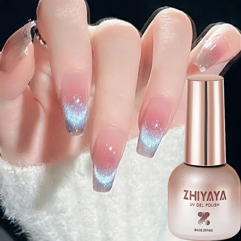 Gel uv Sơn Móng Tay Bán Vĩnh Viễn / Mắt Mèo Lấp Lánh 10 Màu Tùy Chọn