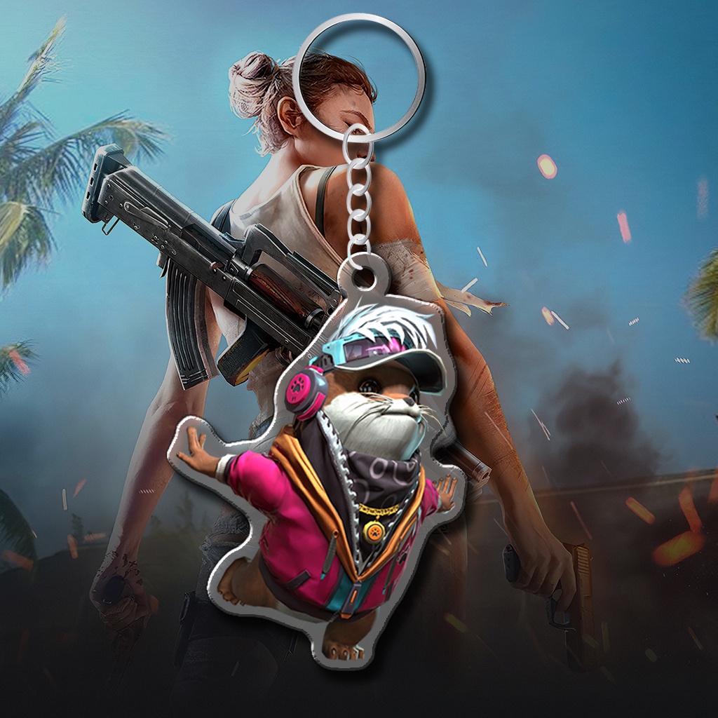 Móc Khoá Free Fire Avron Thám Tử Panda Rockie Game FPS Sinh Tồn Chibi Cute Trang Trí Túi Sách, Balo, Cặp Sách