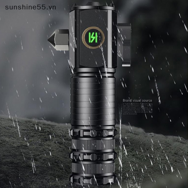 Ánh Sáng Mặt Trời Đèn Pin led Pin Sạc type-c Chống Nước Có Nam Châm Cho Cắm Trại Với Pin 18350 2000lm atr luminus vn