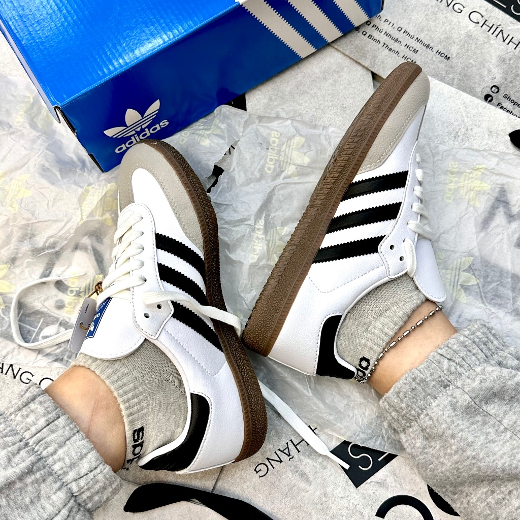 Giày ADIDAS SAMBA VEGAN - WHITE GUM - *LƯỠI GÀ NGẮN* - CODE: FW2427
