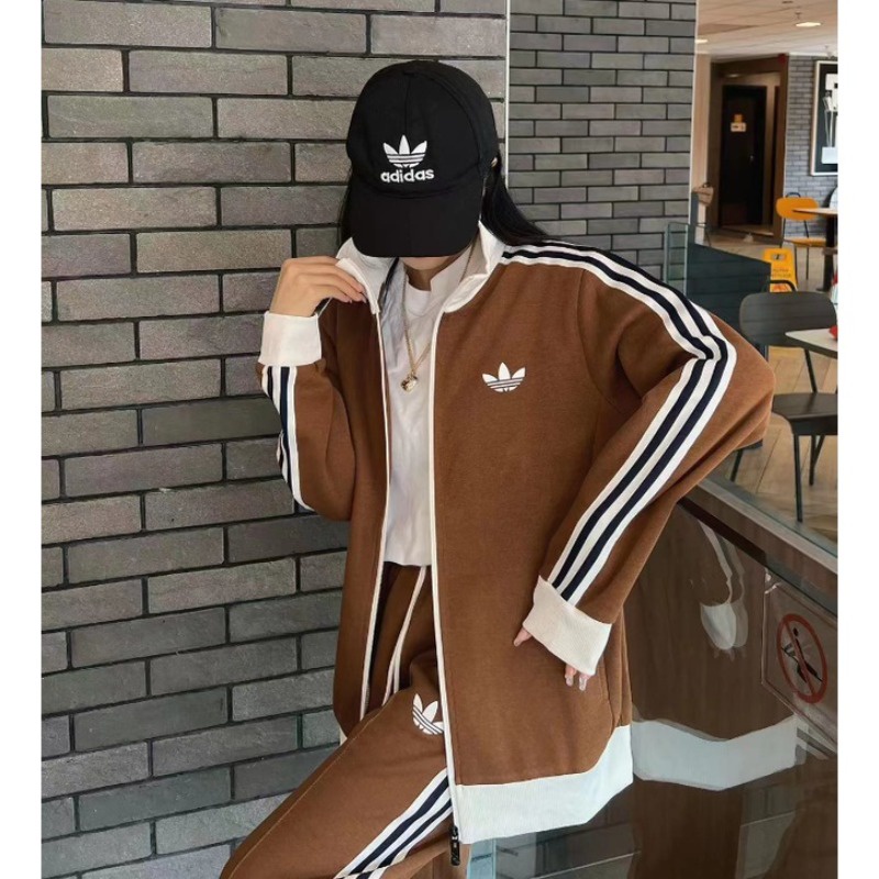 Áo Khoác Gió adidas100% Cotton Dài Tay Họa Tiết Kẻ Sọc Phong Cách Cổ Điển Dành Cho Cả Nam Và Nữ