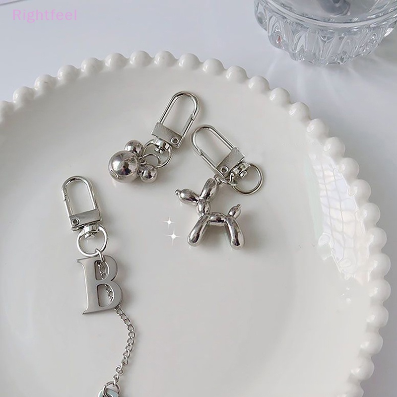 Qfeel Móc Chìa Khóa Hình Chú Chó Và Bong Bóng Cá Tính Vui Nhộn Dùng Làm Quà Tặng Cho Bạn Gái / Bạn Gái Mới