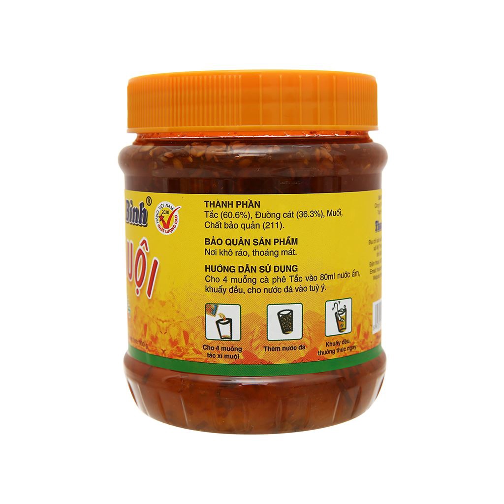 Tắc xí muội Thanh Bình hũ 900g