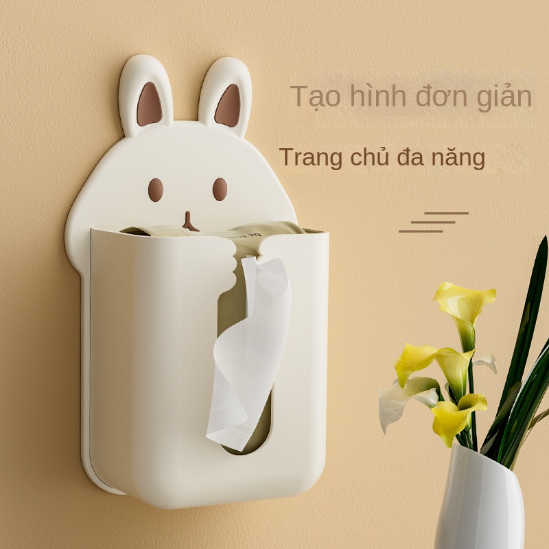 Hoạt Hình Hộp Đựng Khăn Giấy Cuộn 2bnq Hình Thỏ Hoạt Họa Gắn Tường Nhà Bếp / toilet