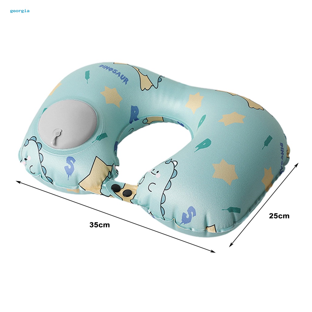 Georgia] Gối Kê Cổ Chữ u Thoải Mái Khi Đi Du Lịch / Tàu Lửa / Máy Bay Hoạt Hình