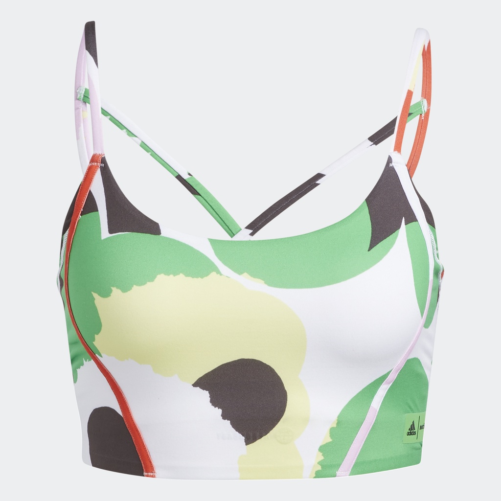 adidas Tập luyện Áo Bra Hỗ Trợ Vận Động Nhẹ adidas x Marimekko Nữ trái cam HC6850