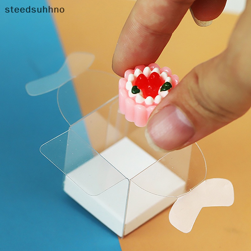 Set 2 Hộp Đựng Bánh Kem mini Trang Trí Nhà Búp Bê hhno