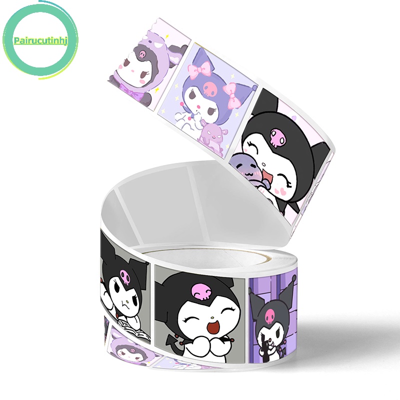 Cuộn 500 Miếng Dán Trang Trí Họa Tiết Biểu Cảm Khuôn Mặt Dễ Thương vn