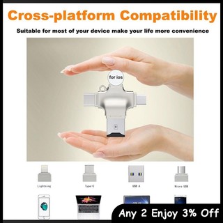 Đầu Đọc Thẻ Nhớ micro sd usb 3.0 4 Trong 1 iphone