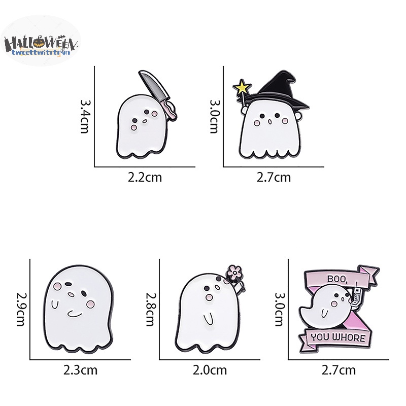 Trâm Cài Áo Hình Ma Quỷ Hoạt Hình halloween Vui Nhộn Cho Bé vn