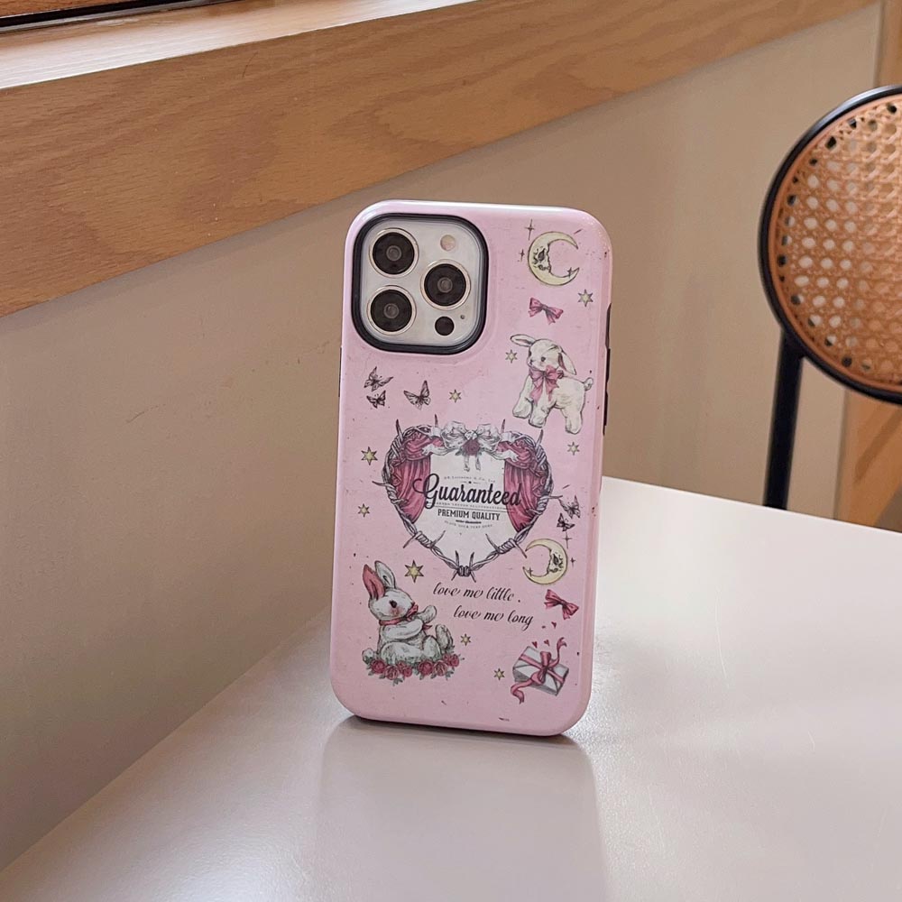 Vỏ Bao Da Điện Thoại Cứng Hình Thỏ Bông Cho iphone 11 12 12pro 12promax 13 13pro 13promax 14 14pro 14promax Ốp