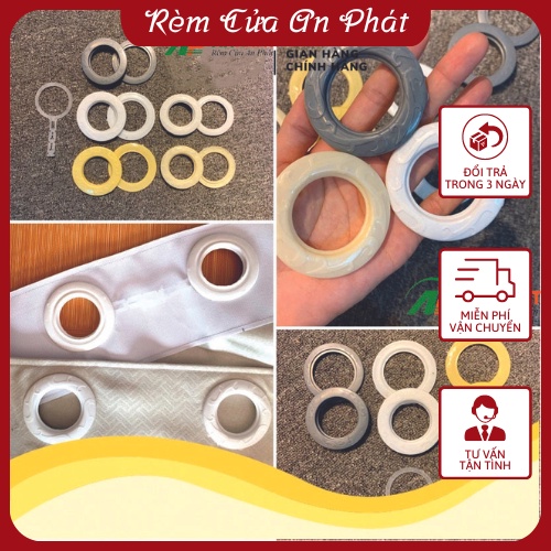 Khoen Ore Rèm Vải, Vòng Ốp Nhựa Chống Bung May Rèm Vải Ore Rèm Rido Phi 28 - 32 Phụ Kiện Màn Cửa Đẹp