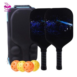 Bộ 2 Vợt Pickleball Cao Cấp Có Túi 4 Quả Bóng