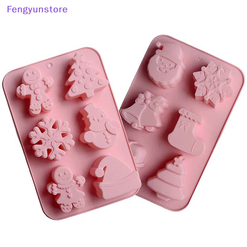 Khuôn Silicon Làm Bánh / Xà Phòng Hình Cây Thông / Chuông Giáng Sinh