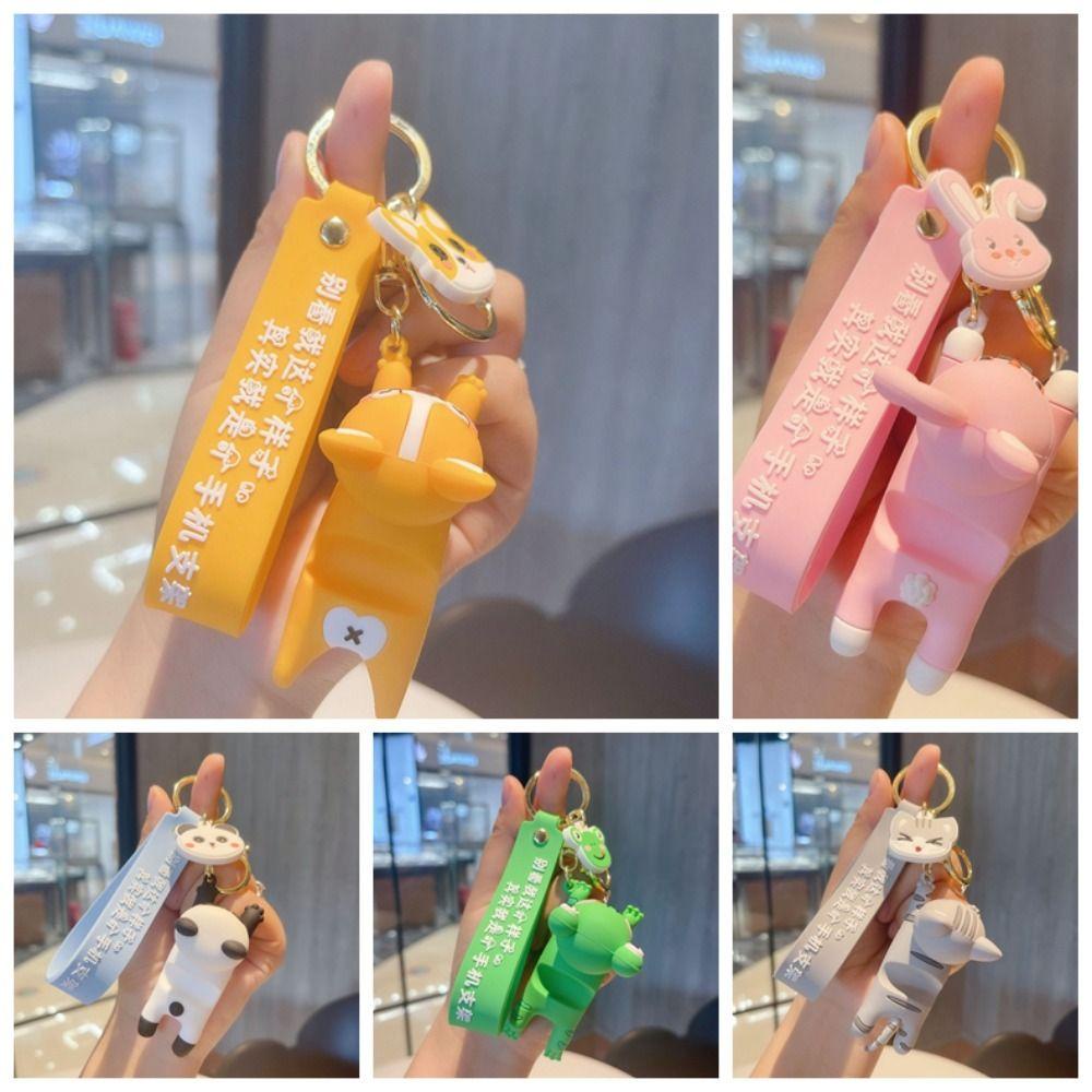 Shanlin Móc Chìa Khóa Bằng pvc Hình Thú Hoạt Hình Dễ Thương