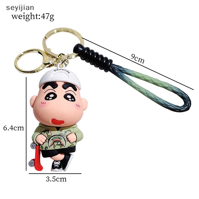 Móc Chìa Khóa Bằng pvc Hình Nhân Vật Hoạt Hình shin-chan Dễ Thương Làm Quà Tặng Sinh Nhật Cho Nữ