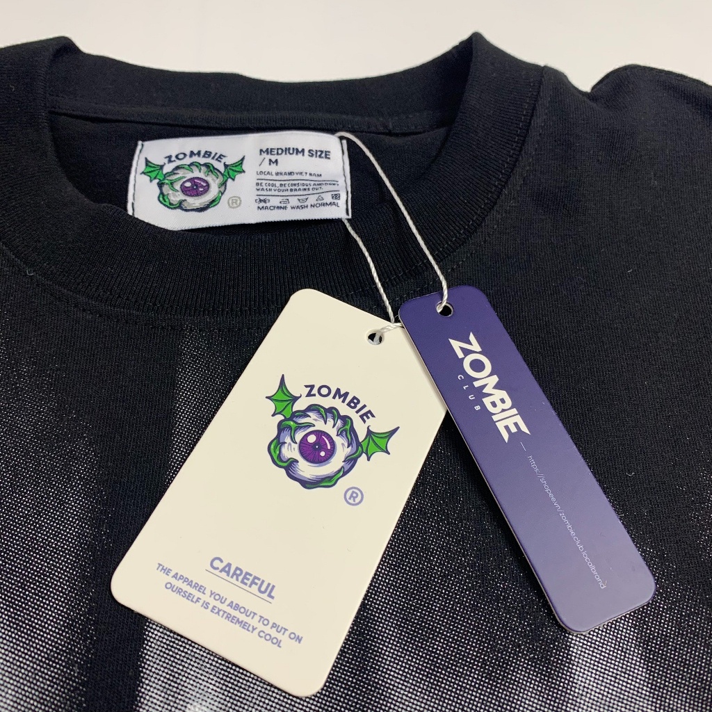 Áo thun Zombie Club x PAMIN Blur  vải thun cotton định lượng 250gsm ZB002- - ANO2023