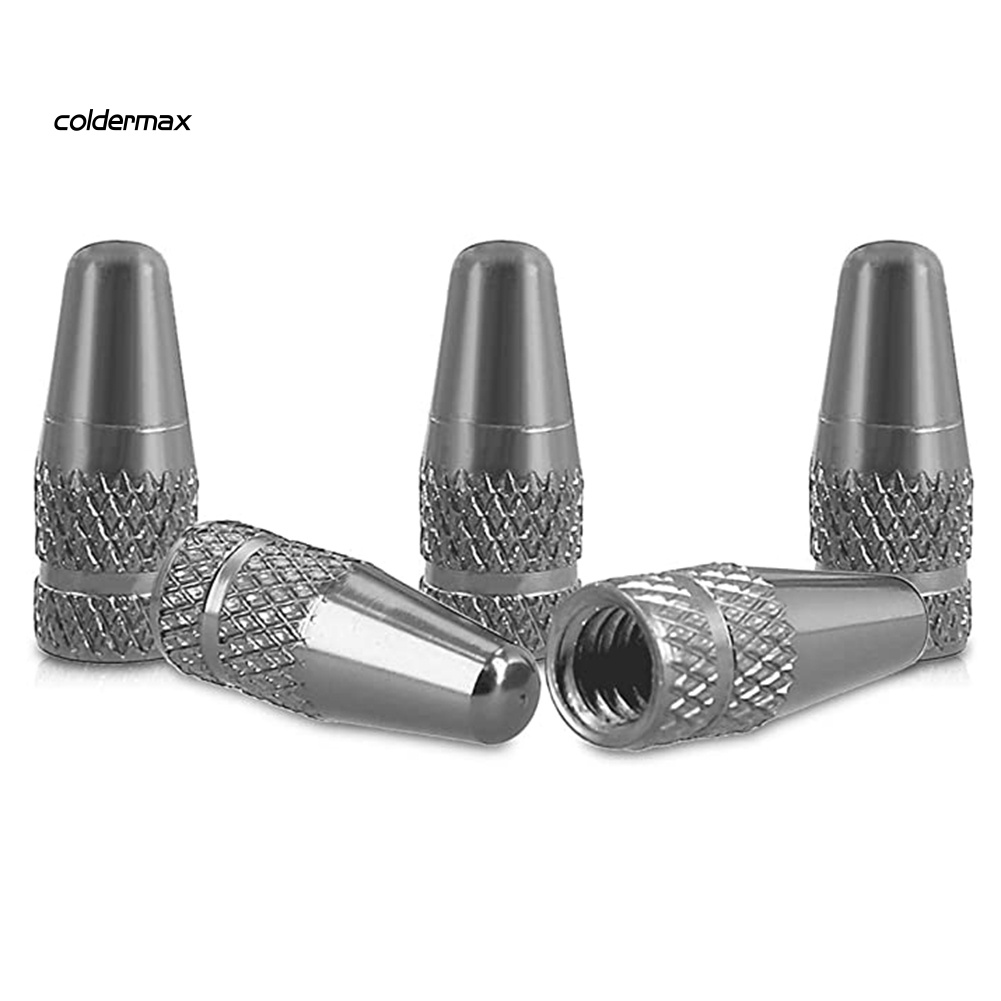 Bộ 5 Nắp Van Bánh Xe Đạp Leo Núi Bằng Hợp Kim Nhôm Chống Bụi